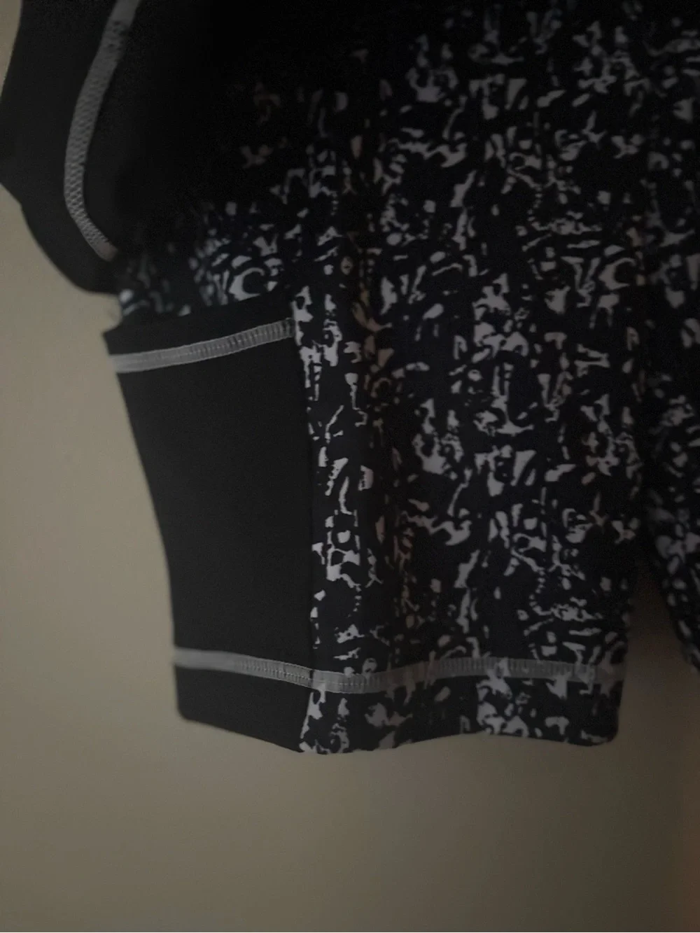Girls Nike Black Skort with Patterned Biker Shorts